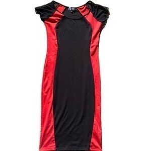 Vibe Sportswear Dress Mid Length black/red medium